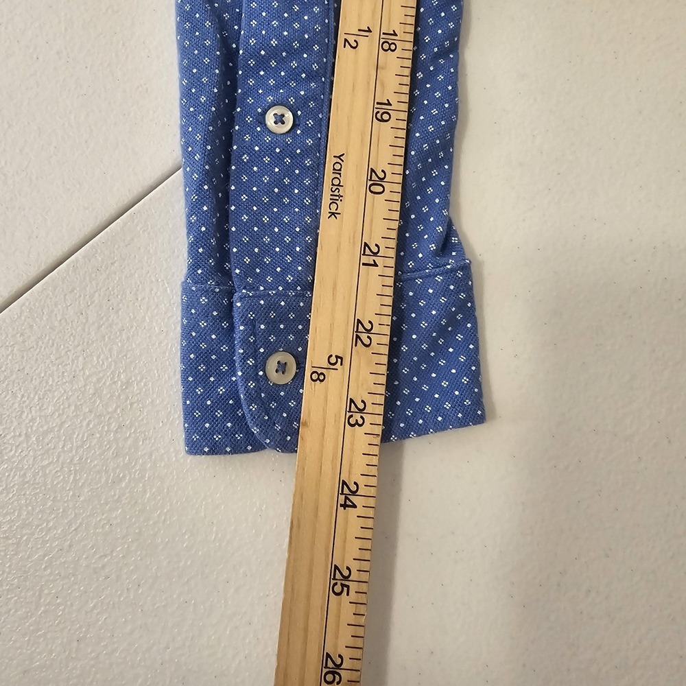 Ralph Lauren Shirt Mens Medium Featherweight Mesh Button Down Polka‎ Dot - Picture 7 of 11